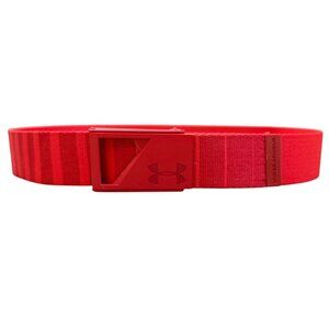 Under Armour Webbed Golf Belt Size S Neon Orange Red Bottle Opener Buckle